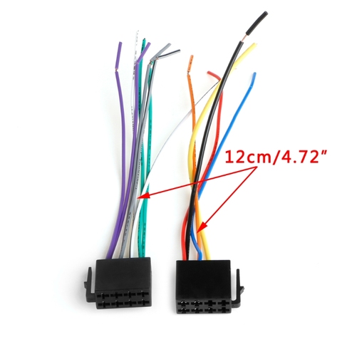 Universal Female ISO Wiring Harness Car Radio Adaptor Connector Wire Plug Kit ► Photo 1/6