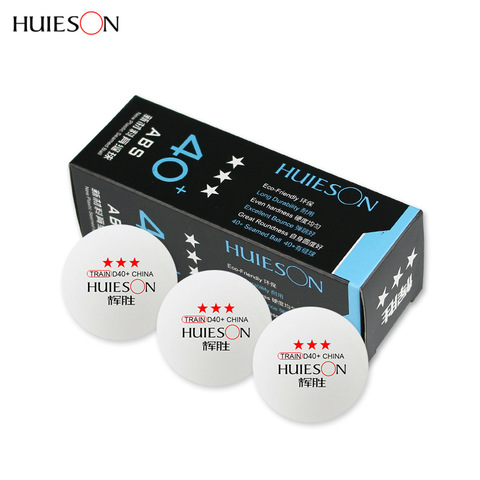 3pcs/pack Huieson Professional Plastic Ping Pong Ball 40+mm 3 Star New Material ABS Table Tennis Balls Table Tennis Accessories ► Photo 1/5