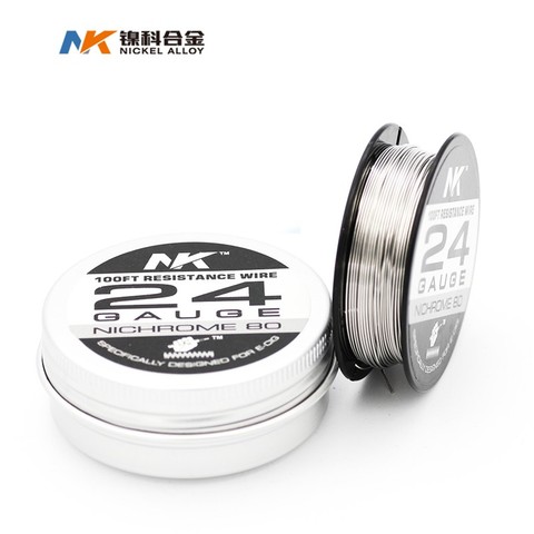 Buy Online Nk Ni80 Nichrome 80 Wire E Cigarette g 22ga Awg 24 26 27 28 32 Gauge Vape Heating Wire For Rda Rta For Diy Prebuilt Coil Alitools