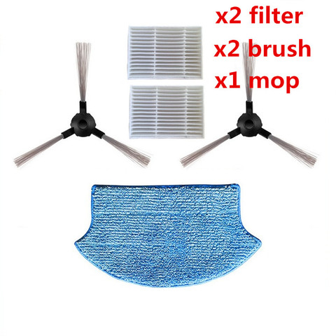 Side Brush& HEPA filter& Mop Cloth for Midea VCR15 VCR16 Robotic Vacuum Cleaner parts Accessories ► Photo 1/3