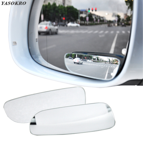 1 Pair Car Blind Spot Mirror Auto Rear View Mirror Safety Blind Spot Mirror 360 Rotation Adjustable Wide Angle Convex Mirror ► Photo 1/6