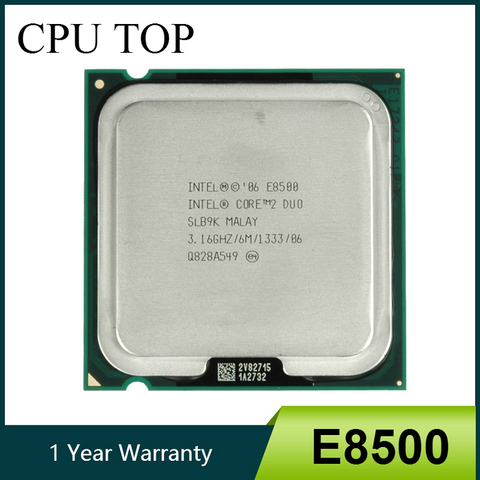 Intel Core Duo E8500 Processor SLB9K SLAPK 6MB 1333MHz