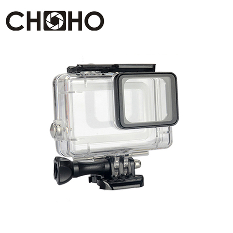 Waterproof Housing Case Diving 45M Protective + Lone Screw + Base Mount For Go pro Hero 5 6 7 Black Accessories ► Photo 1/6