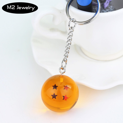 Anime Dragon Ball Star Spherical Keychain DragonBall 3D 1-7 Stars Pendant Goku Toys Keyring Men Car Women Bag Accessories ► Photo 1/6