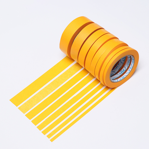NEW 50M/30M Yellow Masking Tape Car Sticker Adhesive DIY Painting Paper Painter Decor Craft General Purpose Craft Accessories ► Photo 1/6