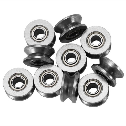 20pcs/Lot V624ZZ 624VV 4x13x6mm V Groove Carbon Steel Deep Groove Ball Bearing Traces Walking Guide Rail Bearing Brand New ► Photo 1/3