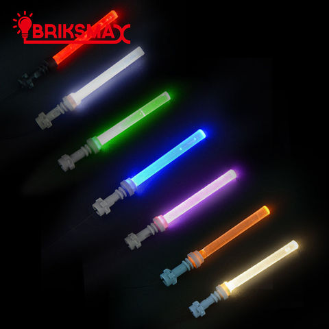 BRIKSMAX Colorful LED Light Saber Powered by USB Light Sword For Trooper Star War Figure Blocks Bricks Toy Gift ► Photo 1/6