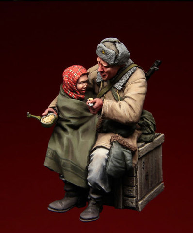 [tuskmodel] 1 35 scale resin model figures kit soviet t3054 ► Photo 1/1