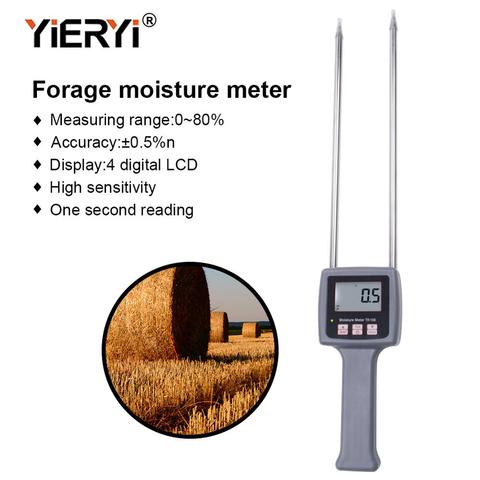 yieryi New TK100 Portable Digital Multifunctional Moisture Meter for Grains,Chemical , Plastic Granule, Soap Powder, Soil ► Photo 1/6