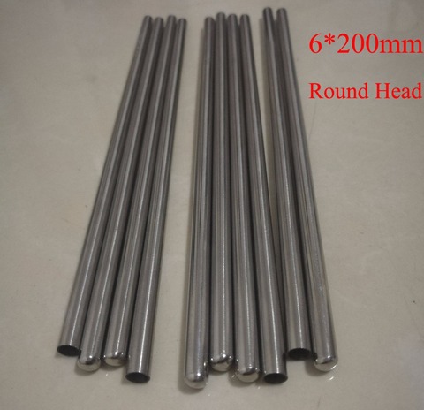 10 Pieces, 6mm*200mm High Quality SS304 One End Round Head Closed Stainless Steel Thermowell Thermocouple Protection pipe ► Photo 1/2