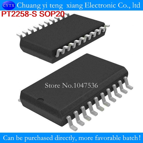 PT2258S PT2258-S PT2258  SOP20 home furnishings 6-Channel Electronic Volume Controller IC 1PCS ► Photo 1/1