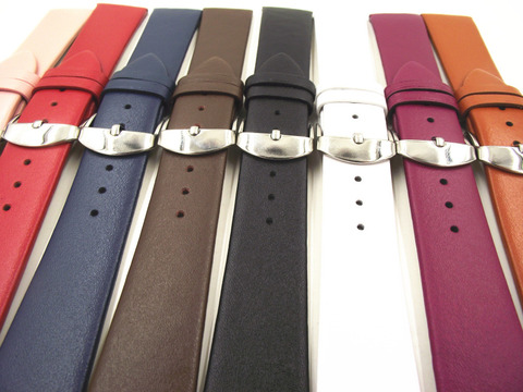 1PCS 12MM 14MM 16MM 18MM 20MM 22MM smooth grain genuine leather (cow split) watch band watch strap men and women straps WS0119 ► Photo 1/6