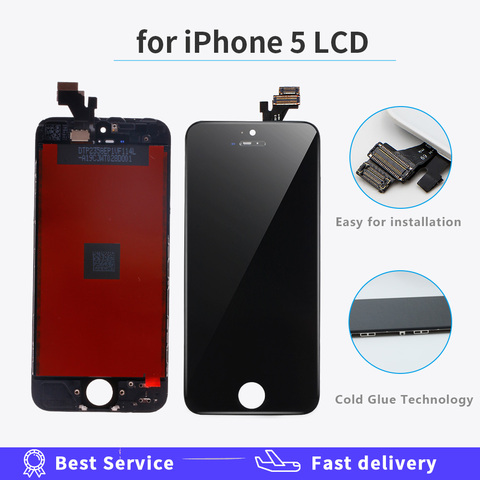 AAA Quality LCD Display For Iphone 5G Touch Screen For iphone 5 A1428 A1429 A1442 lcd Replacement OEM Digitizer Assembly Screen ► Photo 1/6