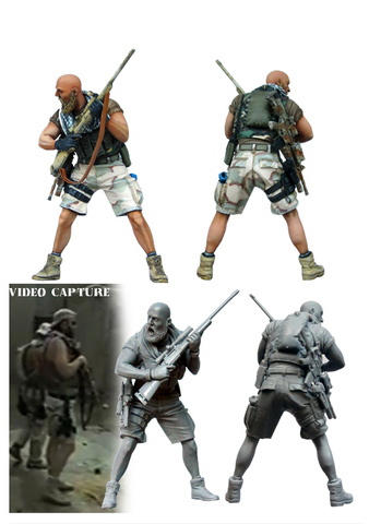[tuskmodel] 1 35 scale resin model figures kit  US special forces operators ► Photo 1/1