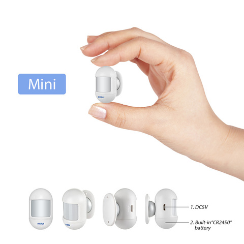 KERUI Wireless Mini PIR Motion Sensor Alarm Detector With magnetic swivel base For G18 W18 Home Security Alarm System ► Photo 1/6