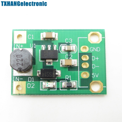 5PCS DC-DC Boost Converter Step Up Module 1-5V to 5V 500mA Power Module voltage converter ► Photo 1/4