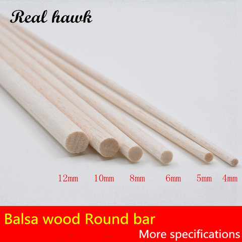 1000mm long diameter of D4/D5/D6/D8/D10/D12mm AAA+ Balsa Wood Roud Dowels Sticks for airplane/boat model DIY ► Photo 1/1