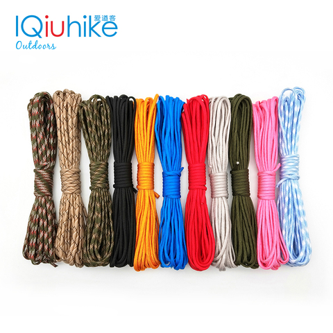 IQiuhike 5 Meters Dia.4mm 7 stand Cores Paracord for Survival Parachute Cord  Lanyard Camping Climbing Camping Rope Hiking - Price history & Review, AliExpress Seller - IQiuhike Outdoors Store