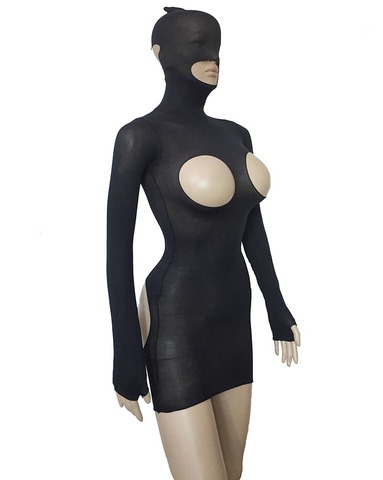 Sexy Women Fantasy Sheer Mesh Hooded Open Breast Open Butt Stretchy Micro Cupless Mini Dress Long Sleeve Bodysuit Lingerie - Price history & Review | AliExpress Seller - Torture&Fun | Alitools.io Sexy Women Fantasy Sheer Mesh Hooded Open Breast Open Butt Stretchy Micro Cupless Mini Dress Long Sleeve Bodysuit Lingerie - Price history & Review | AliExpress Seller - Torture&Fun | Alitools.io