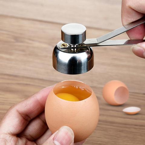 New Practical Metal Egg Scissors Egg Topper Cutter Shell Opener Stainless Steel Boiled Raw Egg Open Creative Kitchen Tools Set ► Photo 1/6