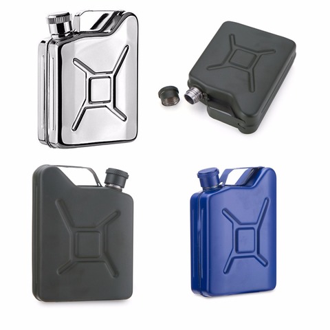 sliver or  Arm Green  or Blue Stainless Steel Jerry Can Hip Flask  or Oil flask with free funnel ► Photo 1/6