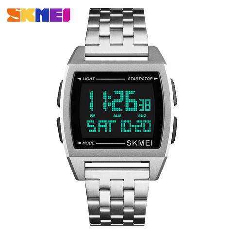 LED Digital Watch Men Sports Watches men's Relogio Masculino Relojes Stainless Steel Military Waterproof Wristwatches SKMEI 2022 ► Photo 1/6