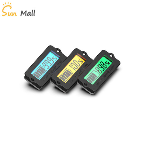 12V 24V 36V 48V Lead-Acid Battery LY6N Recessed Battery Capacity Indicator Tester Voltmeter Green Light battery charge indicator ► Photo 1/6