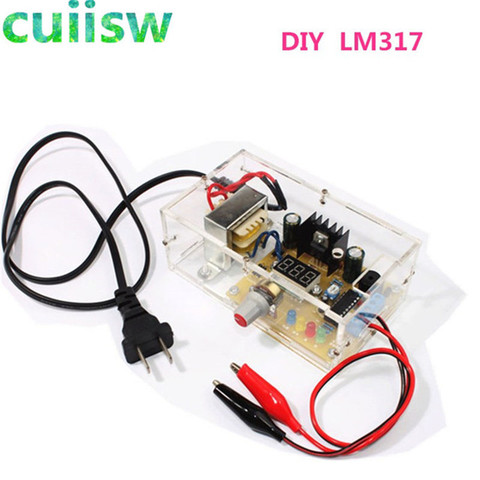 DIY Kit LM317 Adjustable Regulated Voltage 220V to 1.25V-12.5V Step-down Power Supply Module PCB Board Electronic kits ► Photo 1/6