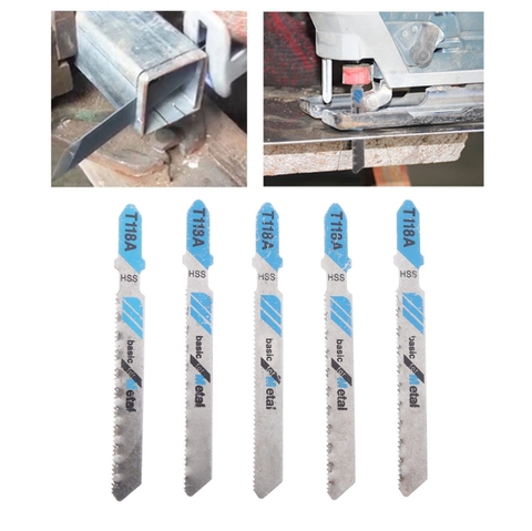5 Pcs HSS T118A Jig Saw Blades Wood Metal Fast Cutting Reciprocating Saw Blade ► Photo 1/6