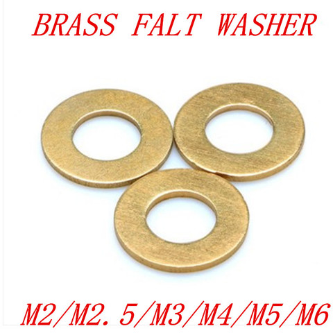 Brass washer M2 M3 M4 M5 M6 M8 M10 Brass flat washer set / bronze washers / brass flat gasket ► Photo 1/1