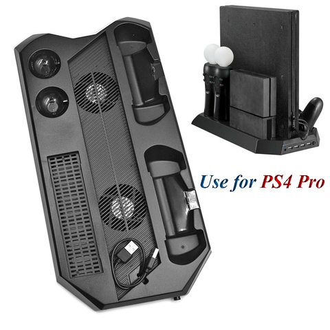 PS4 Pro Vertical Stand Cooling Fan PS Move Charger Charging Station for Sony Playstation 4 Pro ► Photo 1/1