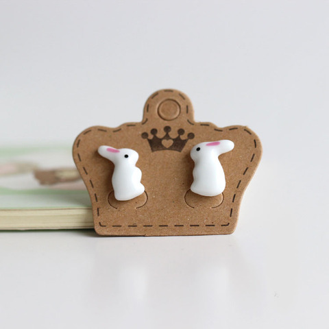 Rabbit Bunny Boutique Ceramic Earrings Earrings Wholesale  Free Shipping #1449 ► Photo 1/6