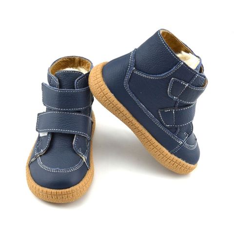 big boys leather boots winter navy footwear for kids children boots warm simple popular shoes straps SandQ baby 2022 16.5cm-20cm ► Photo 1/6