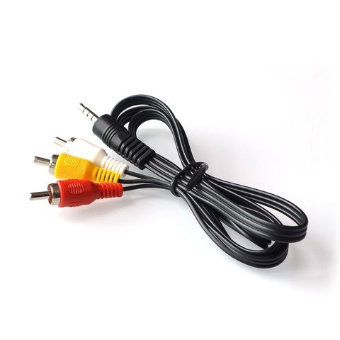 60cm 3.5mm Jack Plug Male to 3 RCA Adapter High Quality 3.5 to RCA Male Audio Video AV Cable Wire Cord ► Photo 1/2