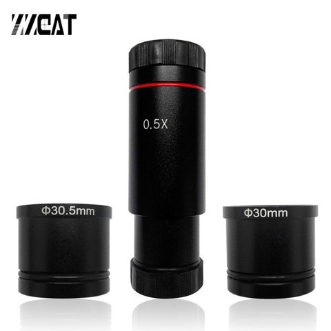 0.5X C Mount Lens Adapter 23.2mm 30mm 30.5mm Optical Reduction Lens Camera Adapter for Microscope CCD Digital Eyepiece Camera ► Photo 1/1