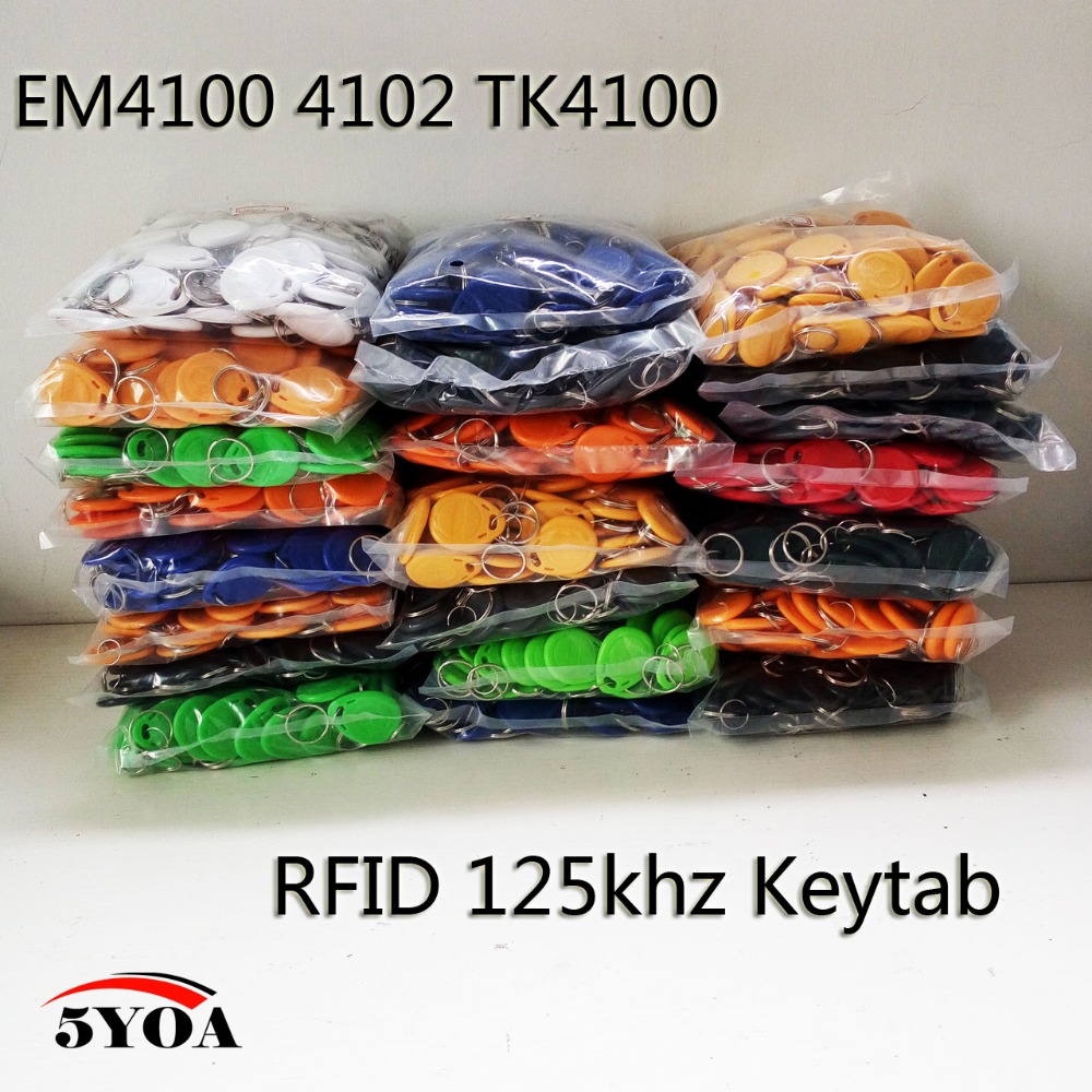 EM4100 Tk4100 125KHz Access Control Card Keyfob RFID Adhesive Tag Proximity ID 