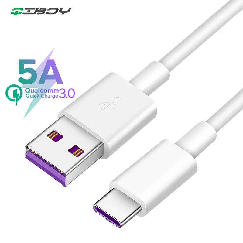 5A Supercharge USB Type C for Huawei P20 Lite P30 Quick Charging Fast Charger USB C Cable Samsung S10 S9 USBC Wire - Price history & Review |
