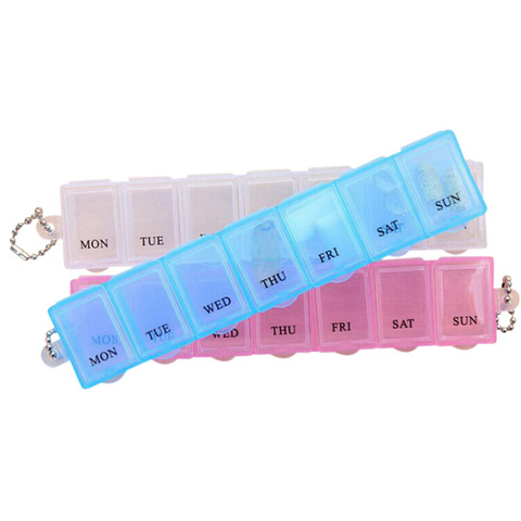 Random Color 7 Days Weekly Tablet Pill Medicine Box Holder Storage Organizer Container Case Pill Box Splitters ► Photo 1/3