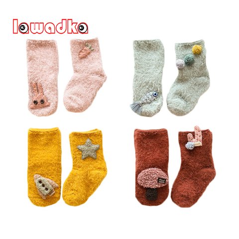 Lawadka Velvet Baby Socks Winter Fashion Baby Girl Socks Newborn Baby Boy Socks Stuff Clothes Accessories ► Photo 1/6
