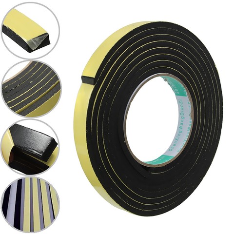 2 Meter Door Sealing Tape Sticky Stripping Sponge Foam Tape Rubber Single Sided Adhesive EVA Foam Tape Window Seal Strips ► Photo 1/5