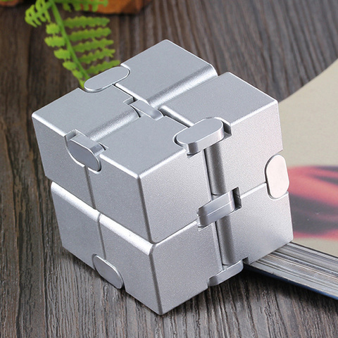 Stress Relief Toy Premium Metal Infinity Cube Portable Decompresses Relax Toys for Children Adults ► Photo 1/6