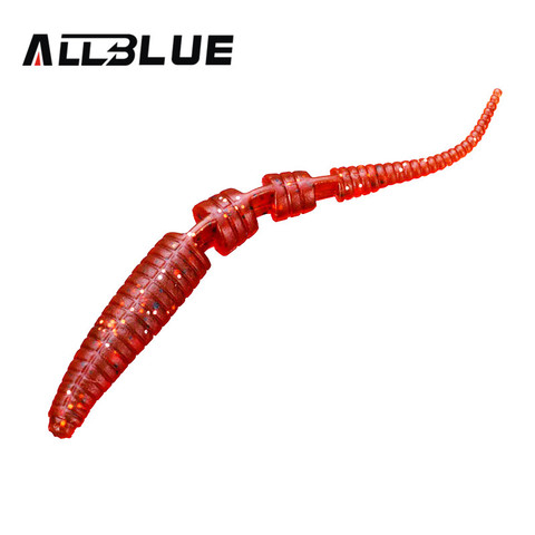ALLBLUE 10pcs/Lot Fishing Lure 80mm/1.7g Silicone Lures For Fishing Soft Bait Worm isca artificial Carp Fishing Tackle ► Photo 1/6