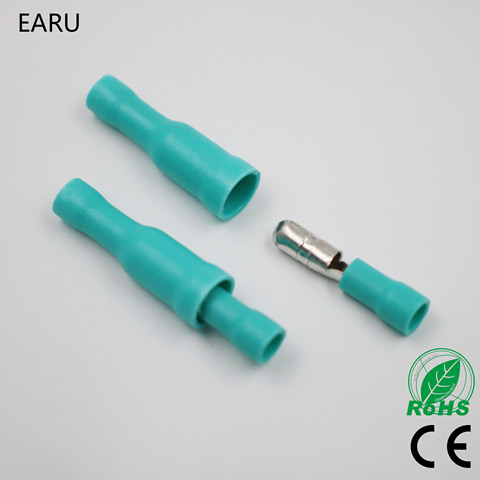 50pcs Green Male Female Bullet Insulating Joint Connector Crimp Terminals Wiring Cable Eletric Pulg Adapter FRD MPD ► Photo 1/5