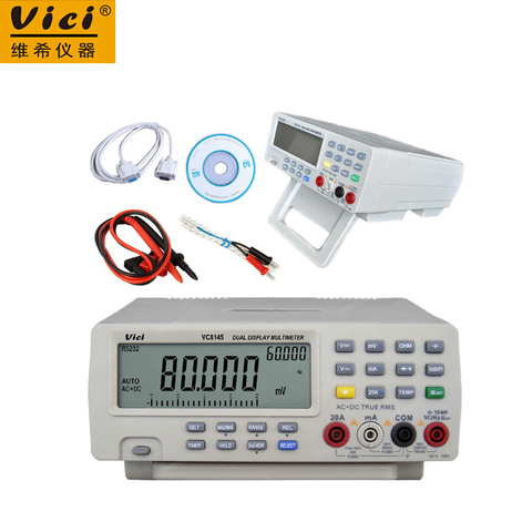 Vici VICHY VC8145 DMM Digital Bench Multimeter Temperature Meter Tester PC Analog 80000 counts Analog Bar Graph ► Photo 1/5