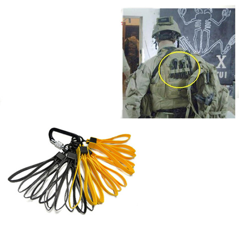 TMC0397 Tactical Plastic Cable Tie Strap Handcuffs CS Decorative Belt Yellow Black (1set/3pcs) ► Photo 1/6