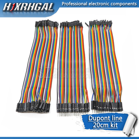 Dupont line 120pcs 20cm male to male + male to female and female to female jumper wire Dupont cable for Arduino diy kit hjxrhgal ► Photo 1/4