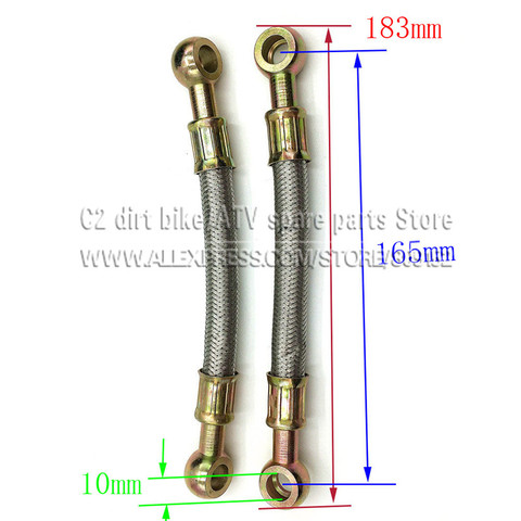 183MM Oil Hose tube for Dirt Pit bike Radiator COOLING cooler  SCOOTER ATV Goped M10 BANJO ► Photo 1/1