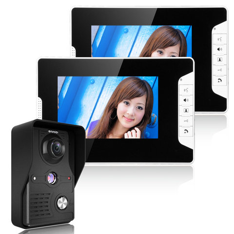 New 7 inch Video Doorbell Monitor Video Intercom With 1200TVL Weatherproof Outdoor Camera IP65 Door Phone Intercom System ► Photo 1/6