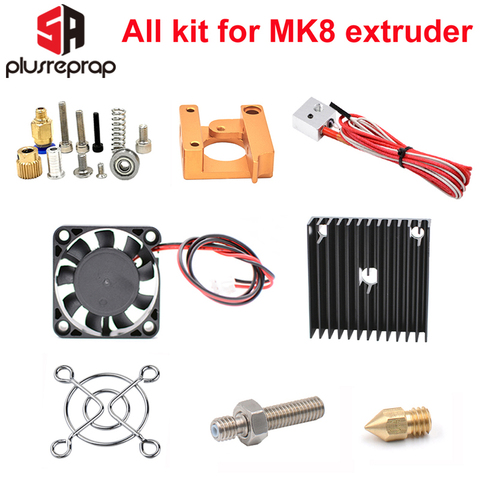 MK8 Extruder Kits J-head Hotend Nozzle 0.4mm Feed Inlet Diameter 1.75 Filament without Stepper Motor for 3D Printer Head ► Photo 1/5