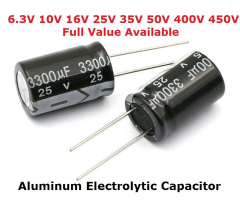 5PCS 450V aluminum electrolytic capacitor 400V 100UF 150UF 1UF 2.2UF 3.3UF 4.7UF 6.8UF 10UF 15UF 22UF 33UF 47UF 68UF 82UF kit ► Photo 1/1